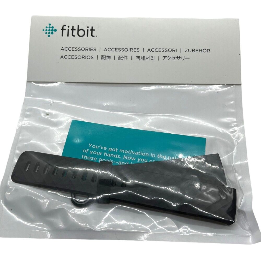 Fitbit Accessories Classic Large Black Band for Charge 4 and Charge 3 FB168ABBKL